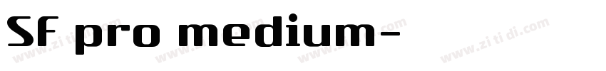 SF pro medium字体转换